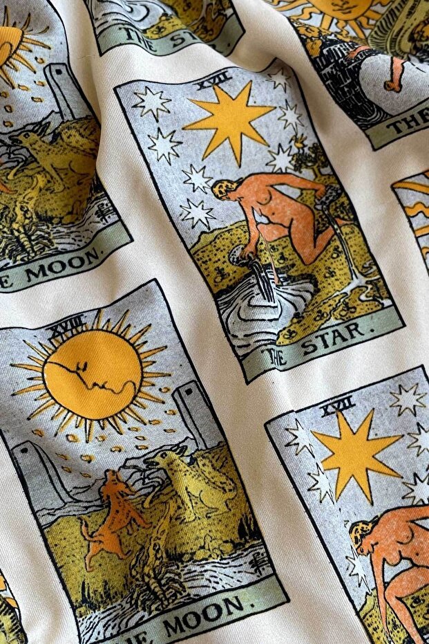 Tarot Desenli Recycled Mayo - 6
