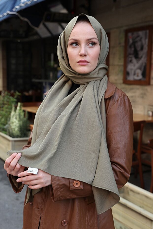 Akrobat Pamuklu Şal Çağla - 1