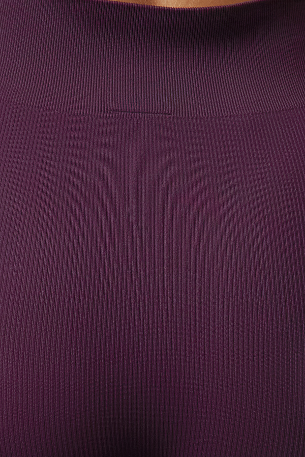 Mürdüm Seamless/Dikişsiz Tam Boy Örme Spor Tayt TWOAW20TA0071 - 4