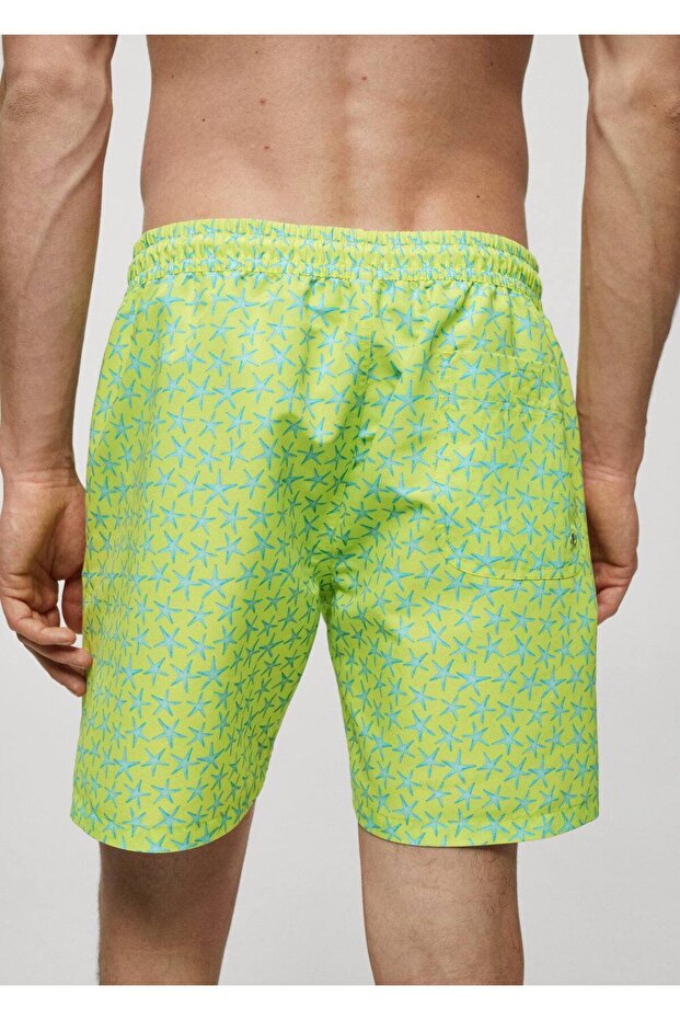 Geraffter Badeanzug mit Sternmuster - 5