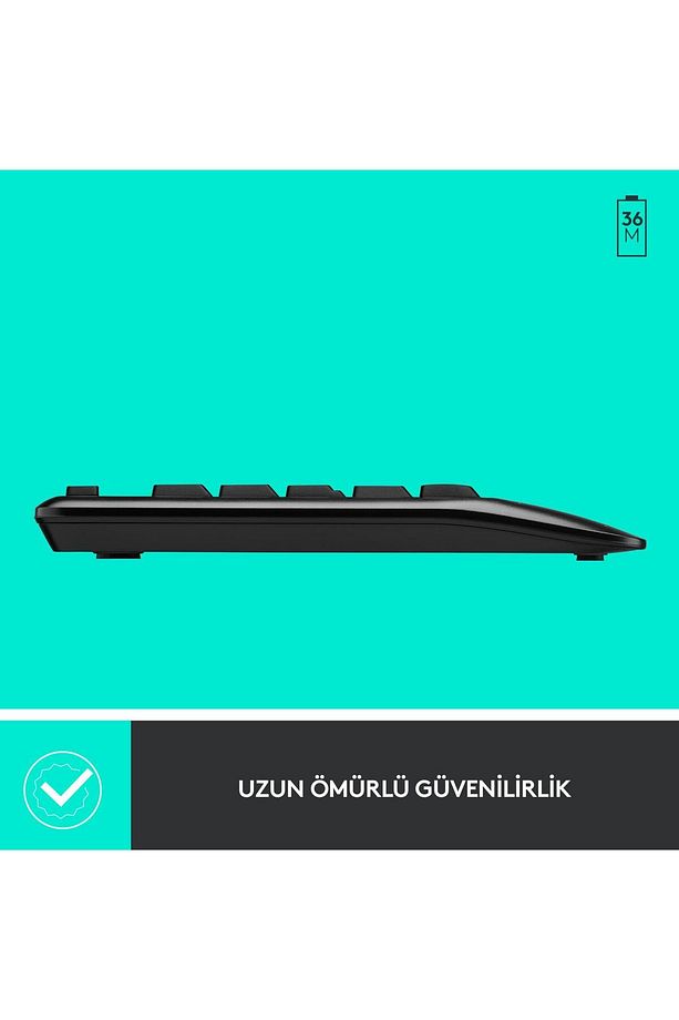 Kablosuz Klavye Mouse Seti Türkçe Q Siyah Kablosuz Klavye Ve Mouse Seti - 5