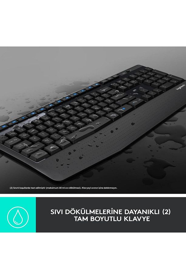 Kablosuz Klavye Mouse Seti Türkçe Q Siyah Kablosuz Klavye Ve Mouse Seti - 4