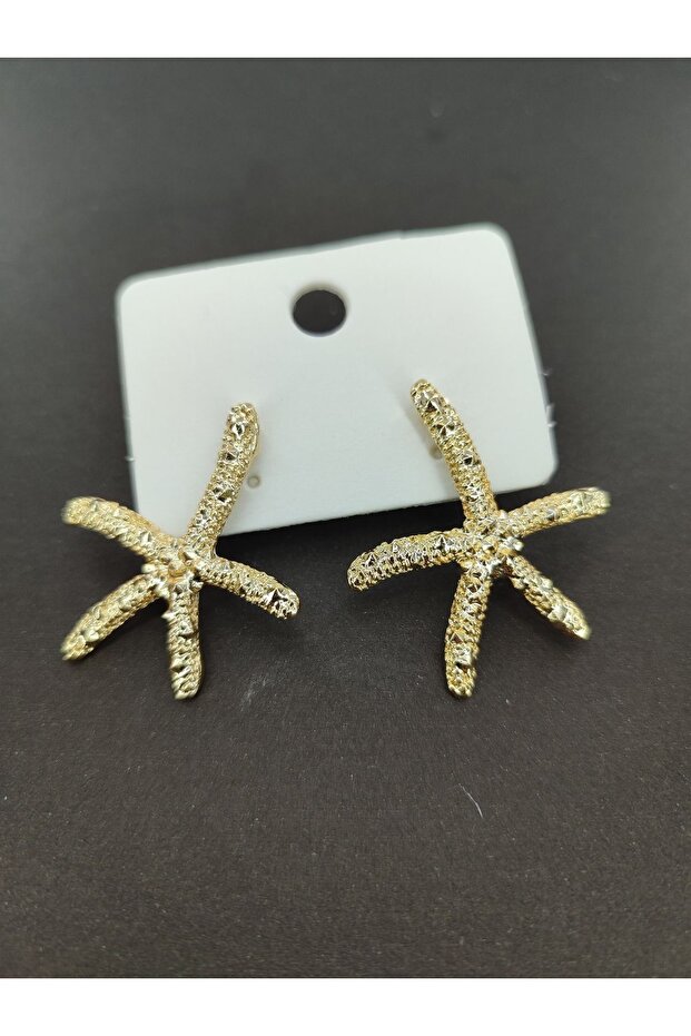 أقراط نجم البحر منقوشة - 2