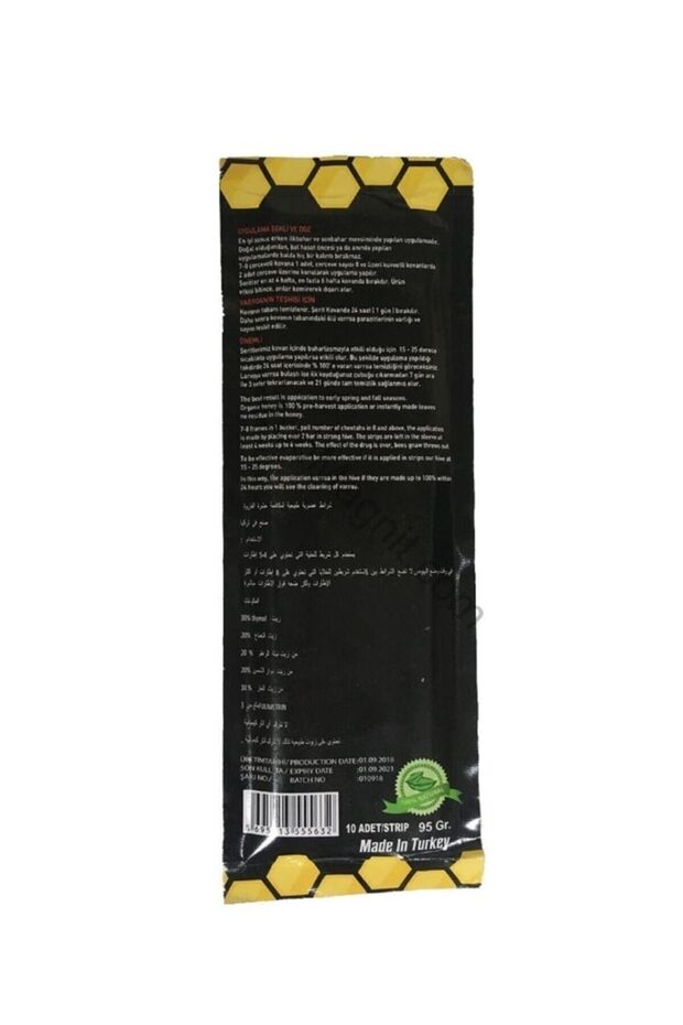 Organik Varoa Mücadele Şerit - 2