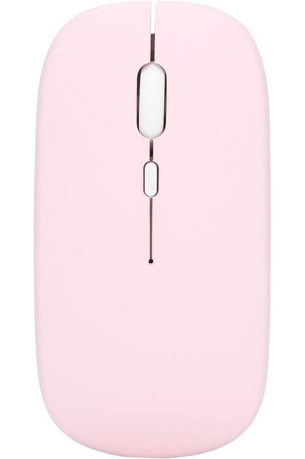 Samsung Galaxy Tab Active 2 SM-T395 Uyumlu Kablosuz Bluetooth Pilli Optik Mouse - Pembe - 1