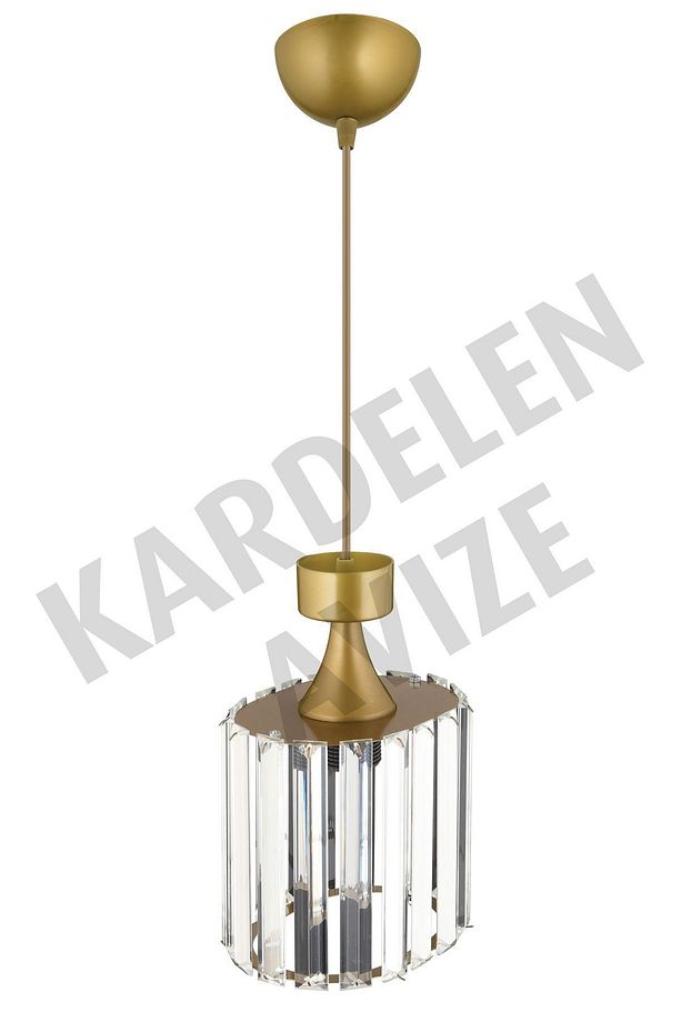Eskitme Tekli Sarkıt Kristal  Taşlı Aşağı Bakan Lüks Avize - 2