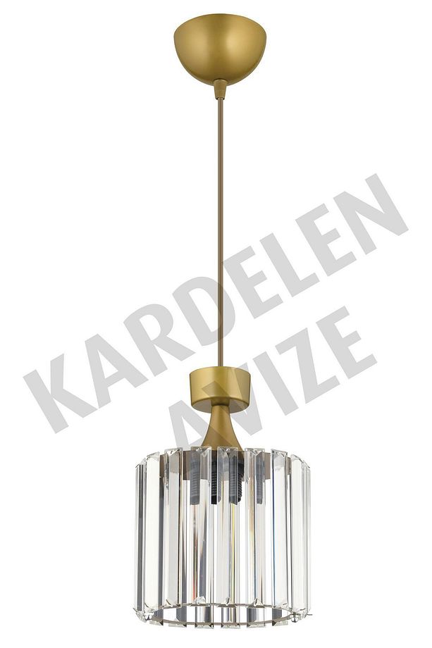 Eskitme Tekli Sarkıt Kristal  Taşlı Aşağı Bakan Lüks Avize - 3