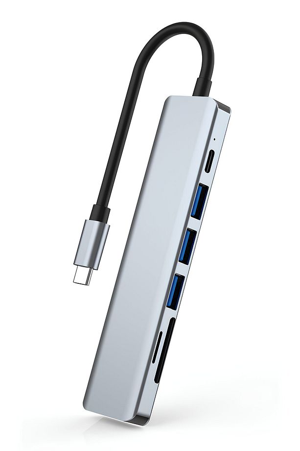Macbook Pro Air Uyumlu 7in1 Type-c 7 Port Çevirici Hub Hdmi Sd Kart Usb 3.0 PD Type-c Dönüştürücü - 5