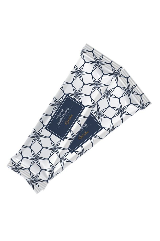 Tek Kullanımlık Çiçekli Islak Mendil 6x12cm 25 Adet V Rulo Havlu Mendil 25 Adet (TOPLAM 50 ADET) - 3