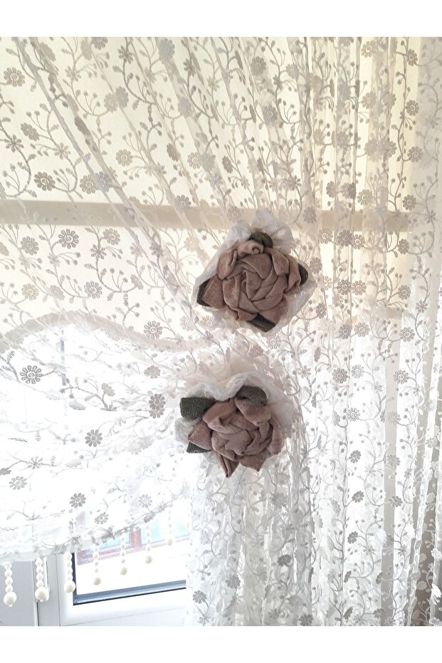 Perdr Süsü Çiçekli Perde Süsü - 1