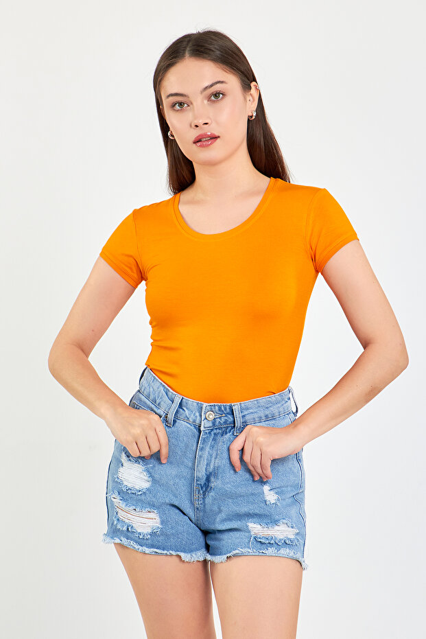 طاقم الرقبة قصيرة الأكمام الجسم الأساسي - 2