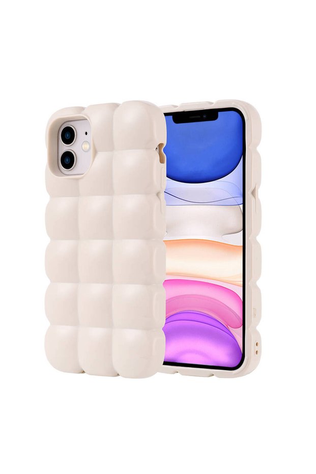 Apple iPhone 12 Compatible Bubble Style Air Cushion Ultra Durable Erasable Case