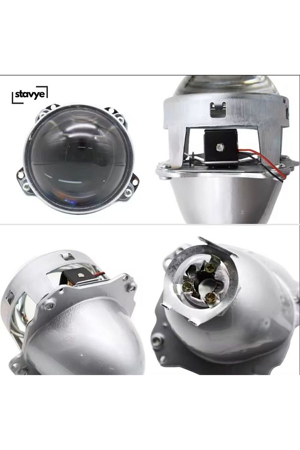 2'li Bi Xenon Mercek 3.0" Inç Egea Astra H Nemo Bipper Clio 2 Ies Vtec Vtec 2 Uyumlu - 4