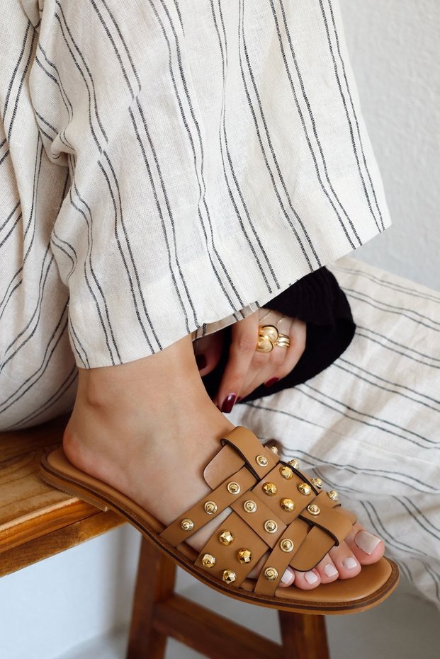 Hoola Trok Detailed Daily Comfort Women's Slippers