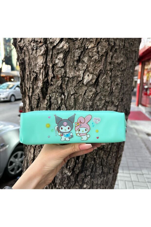 Kawaii Sanrio - Melody-Kuromi Faux Leather Pen Holder