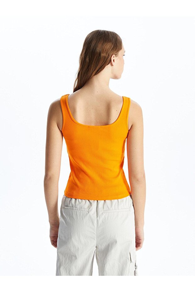 LCW Vision Kadın U Yaka Düz Atlet - 5