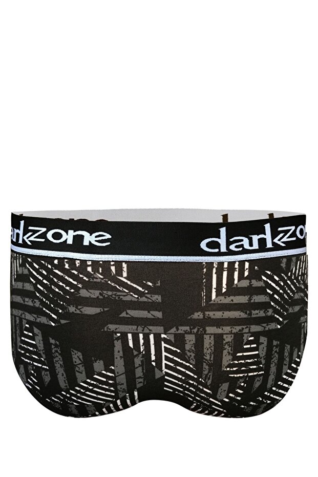 حذاء رجالي من القطن الأسود بتصميم هندسي - 2