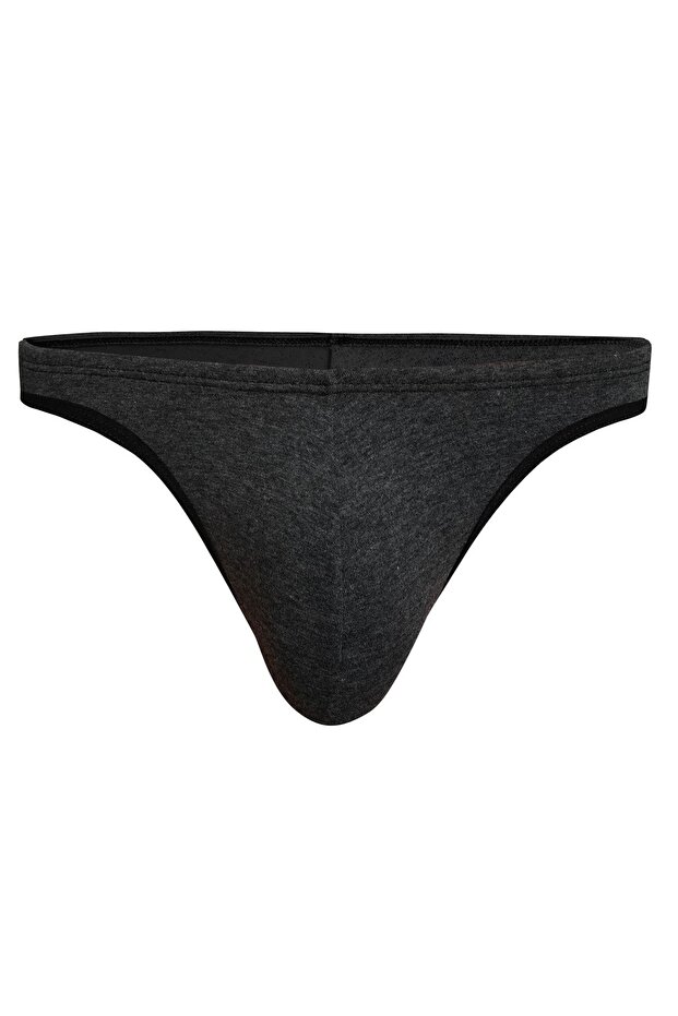 Erkek Antrasit Pamuklu String - 1