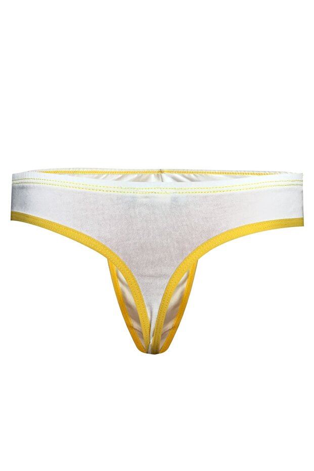 Erkek Beyaz Pamuklu String - 2