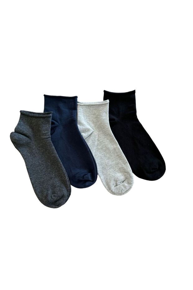 Men's 4 Pairs of Non-Elastic Diabetic Socks