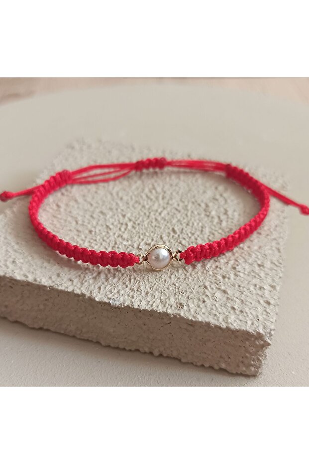 سوار اللؤلؤ - سلسلة مكرامية محبوكة، سوار هدية - 5