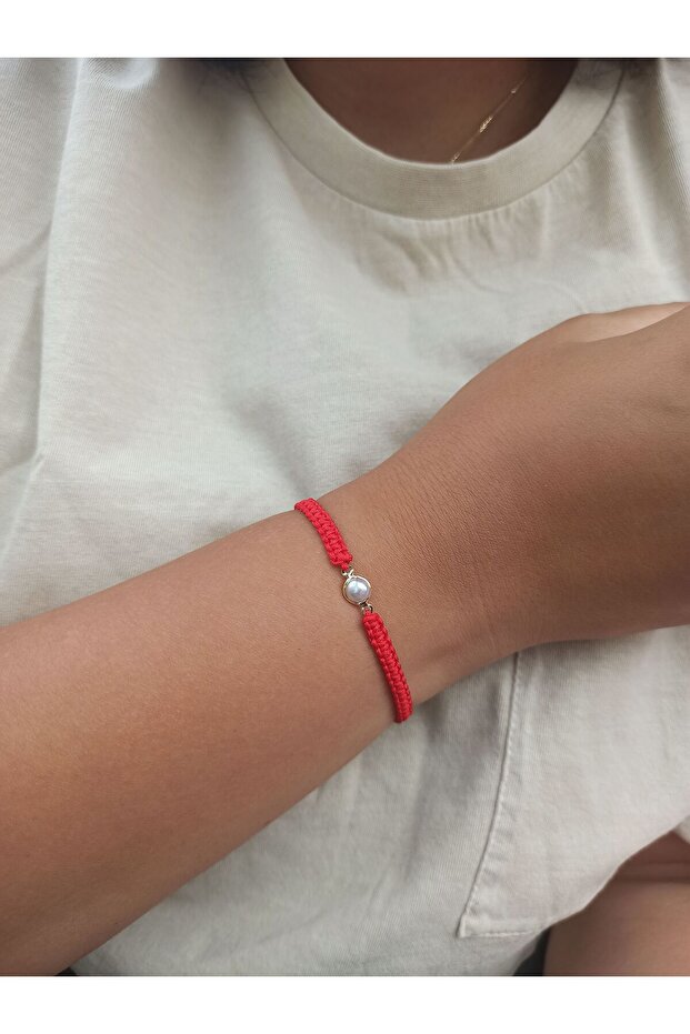 سوار اللؤلؤ - سلسلة مكرامية محبوكة، سوار هدية - 2