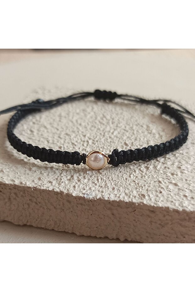 سوار اللؤلؤ - سلسلة مكرامية محبوكة، سوار هدية - 4