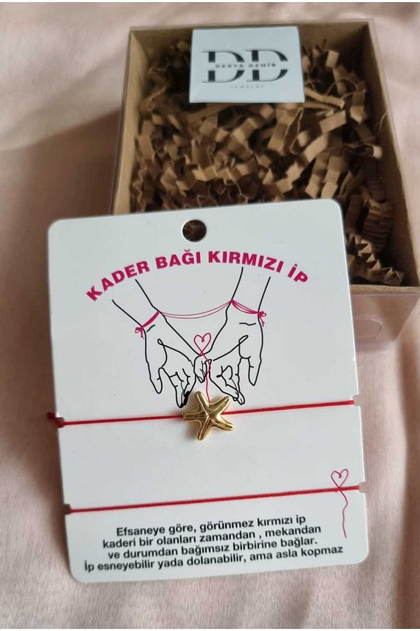 Kader Bağı Kırmızı İp Yıldız ÇİFT - 1