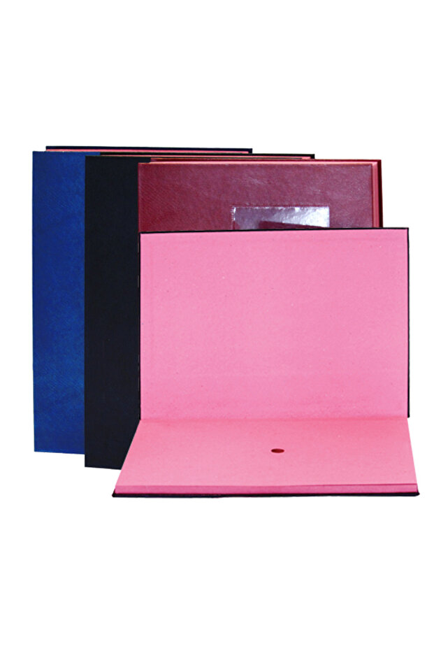 Signature File (Notebook) 12 Pack Navy Blue Covered Signature File with Skin Cloth
