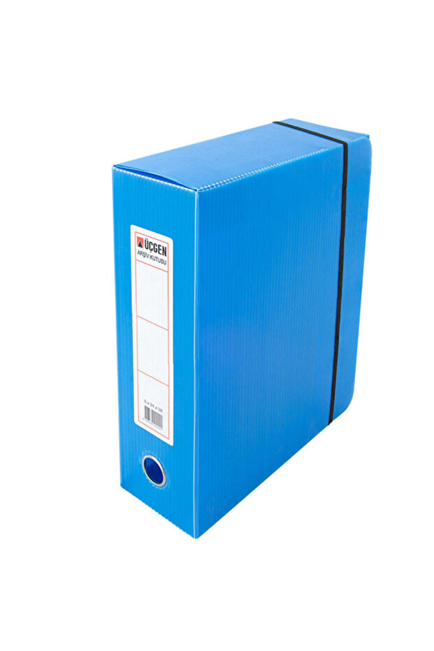 Blue Plastic Elastic Large Project Box - 24x32x9 Cm, Pack of 50