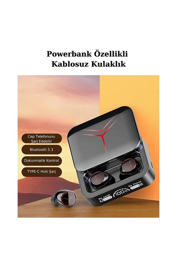EM88 Plus Powerbank Dijital Gösterge Gaming Bluetooth Kulaklık Tecno Camon 19 Pro Uyumlu - 2