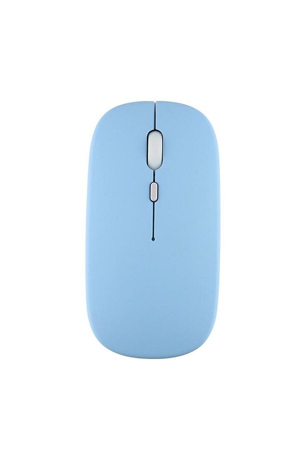 Samsung Galaxy Tab A SM-T510 (2019) Uyumlu Kablosuz Bluetooth Pilli Optik Mouse - Mavi - 1