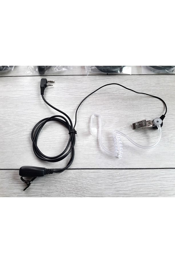 10 lu SET Baofeng Wln Zastone Teknoben Mars Retevis Wouxun Telsiz Akustik Şeffaf Ajan Kulaklık - 5