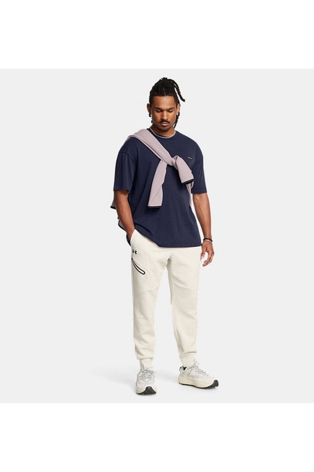 Erkek UA Unstoppable Fleece Grid Eşofman Altı 1386544-110 - 3