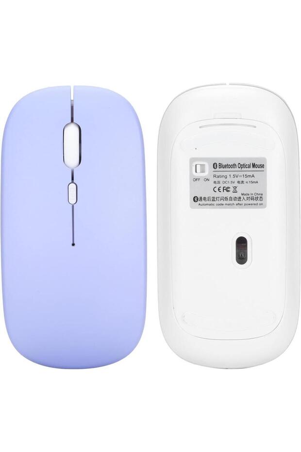 GTX Jaculus Spreadtrum T618 10.4" Uyumlu Kablosuz Bluetooth Pilli Optik Mouse - Mor - 7