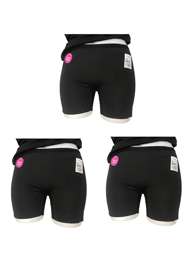 Women's 3-Piece Laser Cut Non-Marking Elastic Waist Boxer 5038