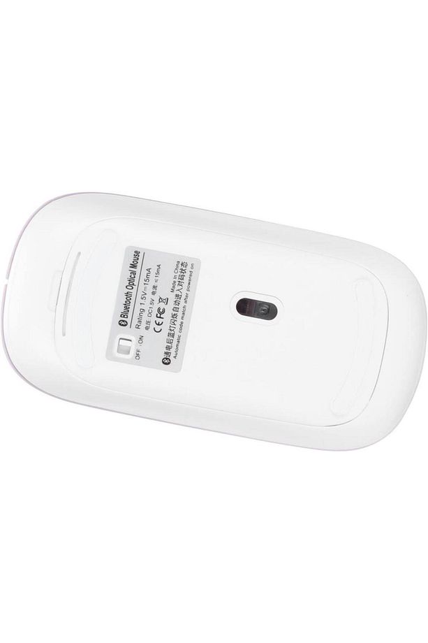 Samsung Galaxy Tab Active 2 SM-T395 Uyumlu Kablosuz Bluetooth Pilli Optik Mouse - Pembe - 5