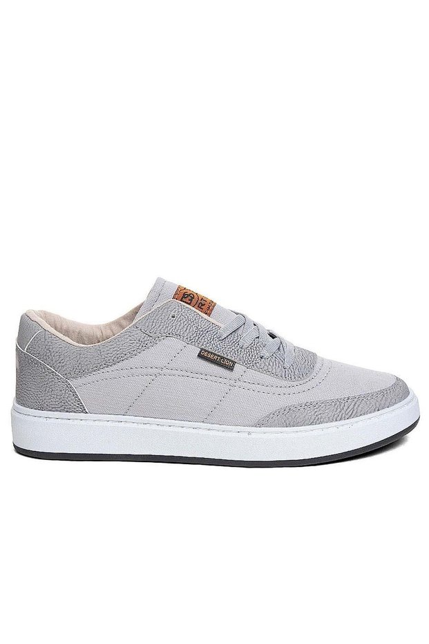 Men's Sneakers - Casual, Ice Gray, Lace-Up, Comfortable Stitching, Linen Non-Slip Sole, Summer Seasonal 2024