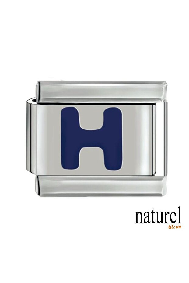 Italian Stainless Steel 9mm "H" Letter Charm