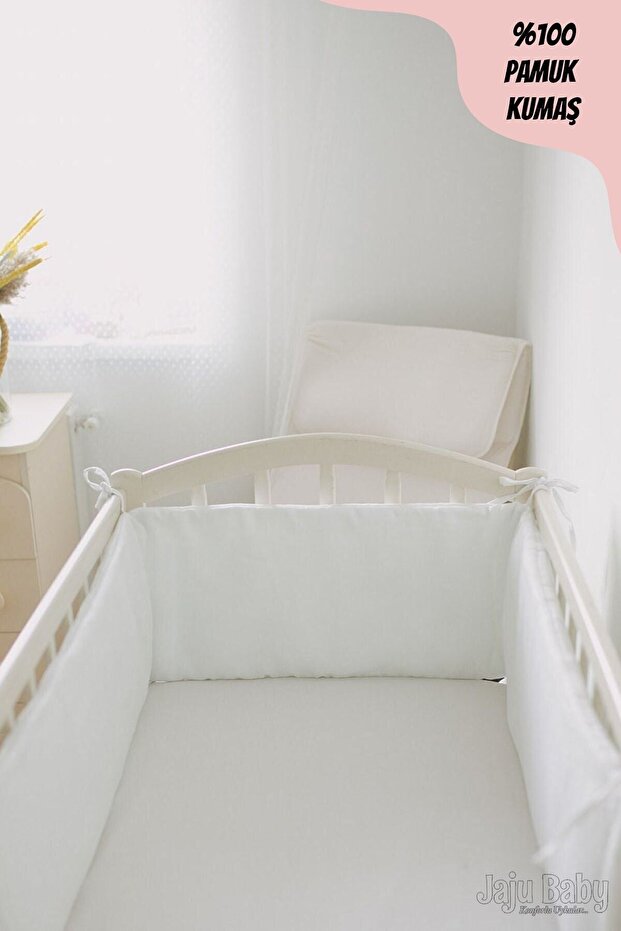 Plain White 80x130 Montessori/crib Edge Protection Custom Size