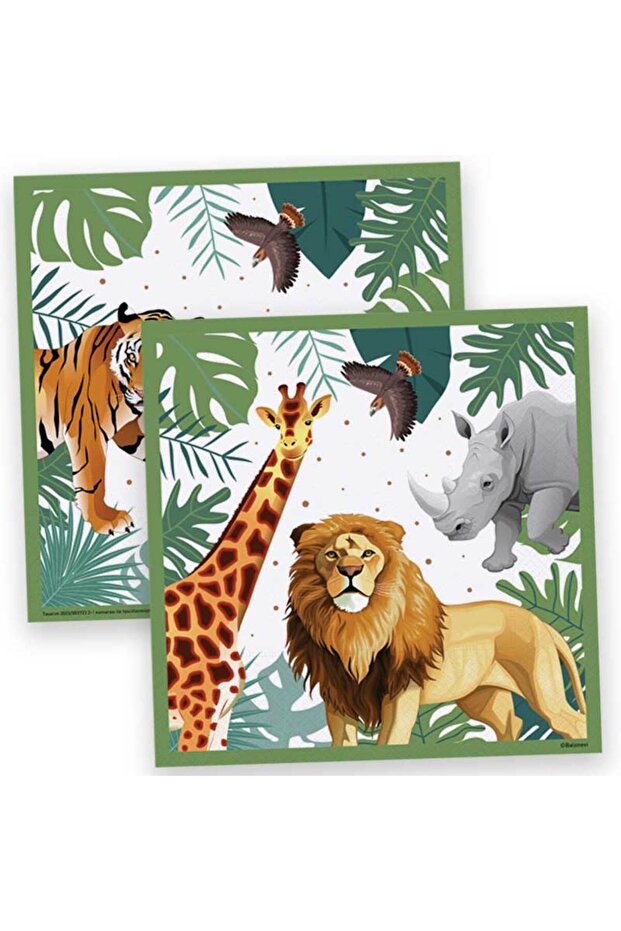 Safari Birthday Party Napkin
