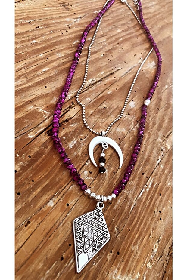 Tasarım Bohostyle Kolye Set - 2