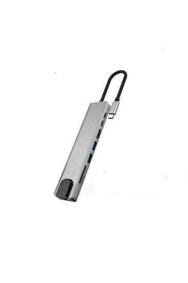 usb c hub Type C to HDMI, SD/ TF, 2 USB 3.0, USB-C PD Ethernet Kablo - 5
