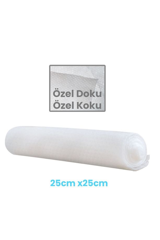 Tek Kullanımlık Çiçekli Islak Mendil 6x12cm 25 Adet V Rulo Havlu Mendil 25 Adet (TOPLAM 50 ADET) - 4