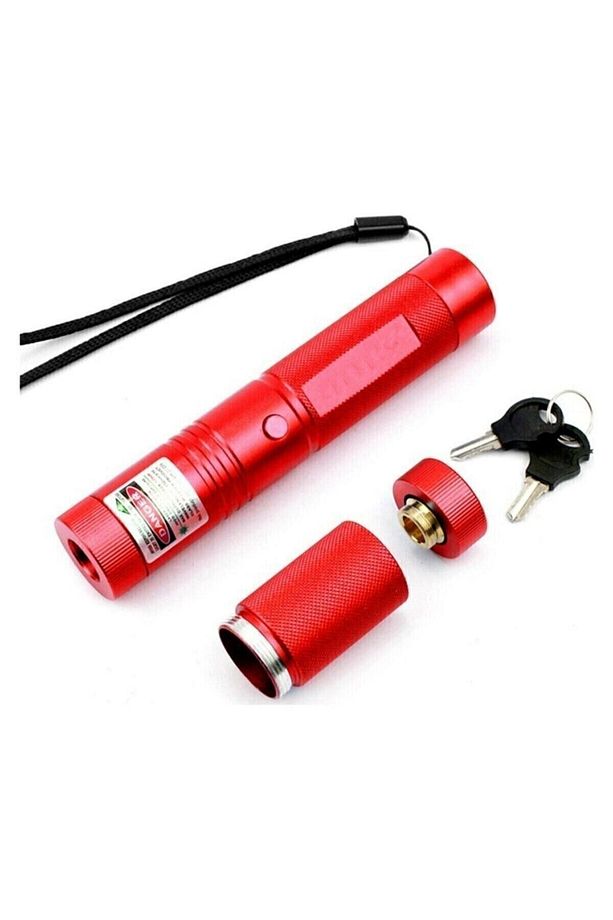 Green Laser Pointer Şarjlı Güçlü Yeşil Metal Kasa - 6