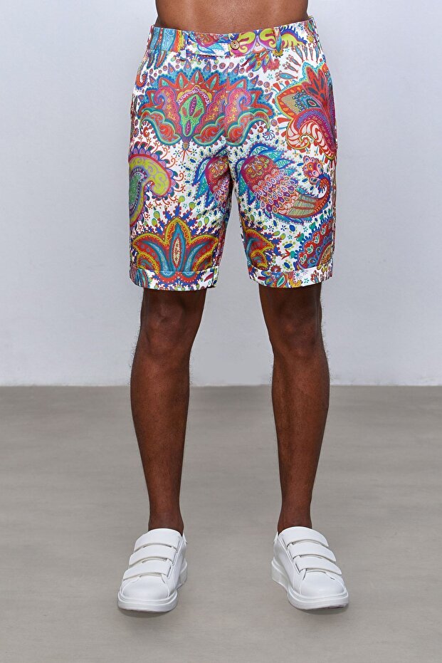 Carnaval Keten Gömlek Şort Set - 6