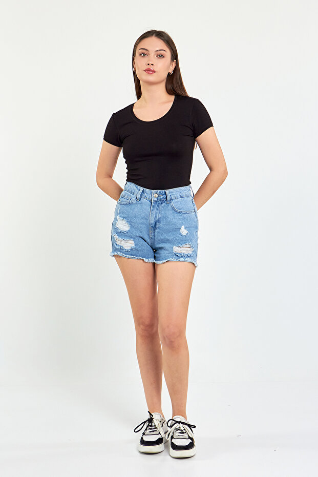 طاقم الرقبة قصيرة الأكمام الجسم الأساسي - 3