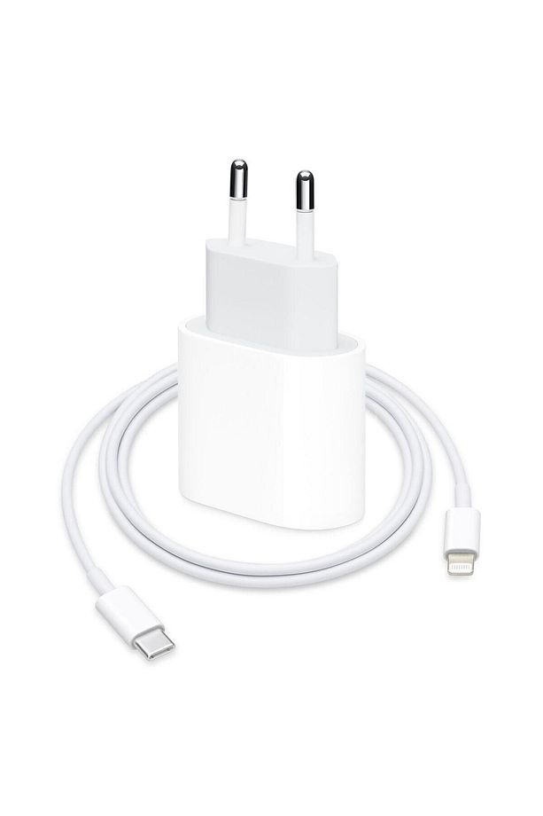 İphone Uyumlu Hızlı Şarj Aleti - 20w Type-c Adaptör Ve Type-c Uçlu Lighning Kablo Ile Birlikte - 1