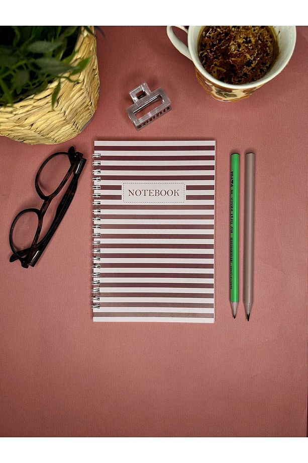 Spiralli Okul Defteri 13,5x20 Cm 40 Yaprak 4'lü Set - Kareli Defter - 5