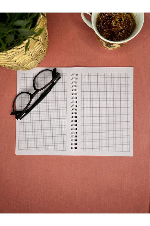 Spiralli Okul Defteri 13,5x20 Cm 40 Yaprak 4'lü Set - Kareli Defter - 7